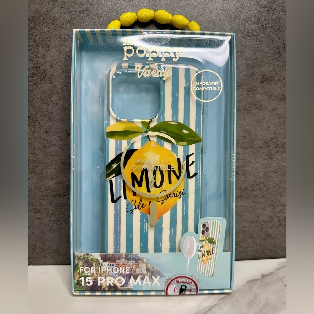 XO Poppy Vacay Limone iPhone 15 Pro Max Case – Brand New in Box
